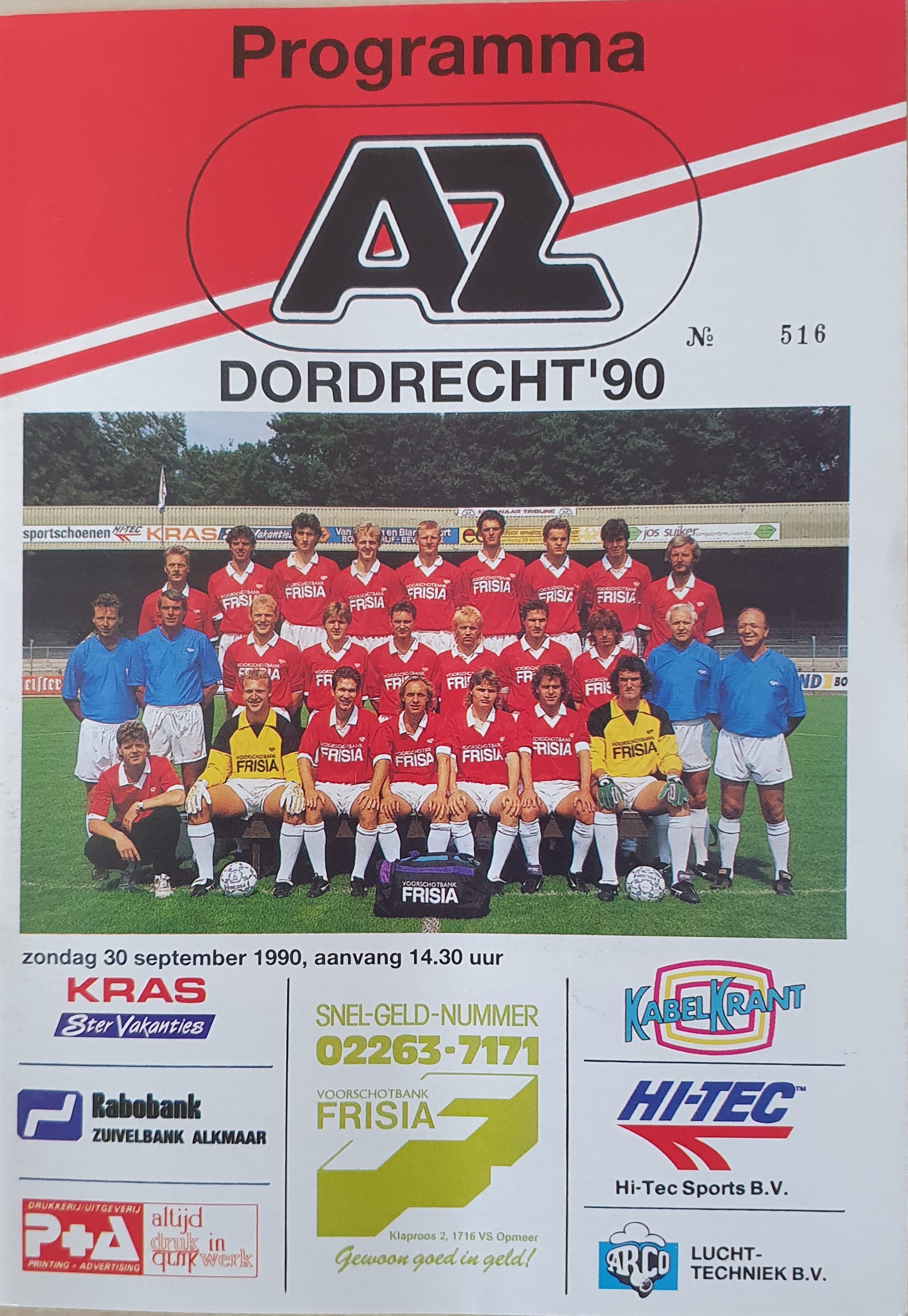 AZ Programma 30-sep-1990 Dordrecht-90